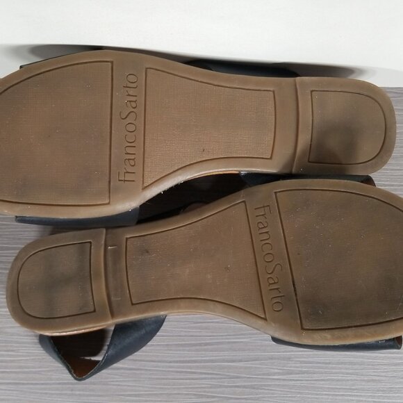 Franco Sarto Garza Sandal, Black Leather, Womens Size 9 M / 39 - Picture 12 of 13